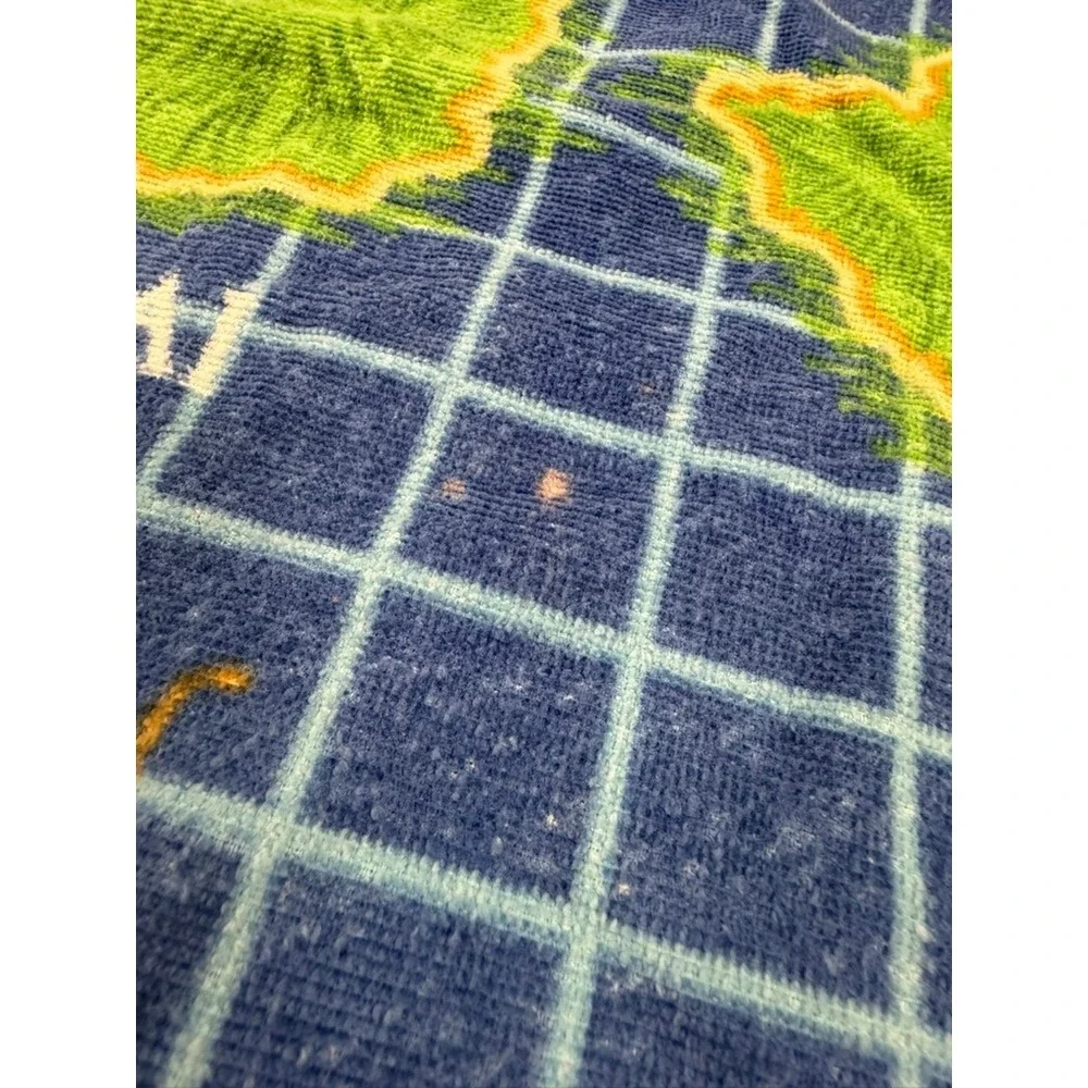 2 NCL America Pride of Hawaii Beach Towel Map Hawaiian Islands Blue 53x28